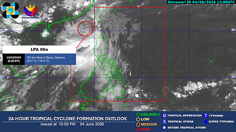 Tropical Depression may form within 24 hours, PAGASA says