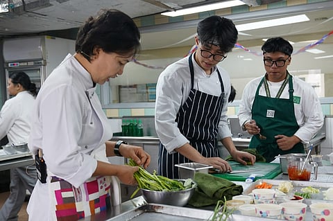 A food workshop recently at DLS-CSB offered students a hands-on introduction to the traditions behind Korean cuisine.