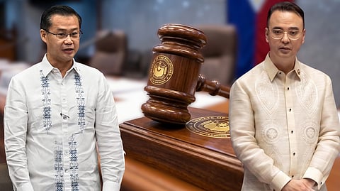 SENATE Pro Tempore Sherwin Gatchalian (left) and Senate President Alan Peter Cayetano (right) are locked in a standoff over control of the Senate, with both sides disputing each other’s headcount.