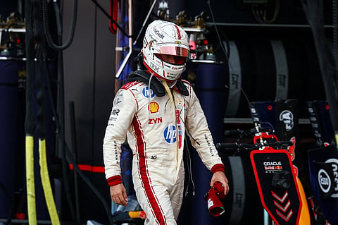 Ferrari driver Charles Leclerc coming back to the Paddock after crashing into the barrier frocing him to retire from the Monaco Grand Prix