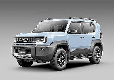 COMPACT Toyota SUV carries a boxy 4x4 stance with the familiar Land Cruiser look.