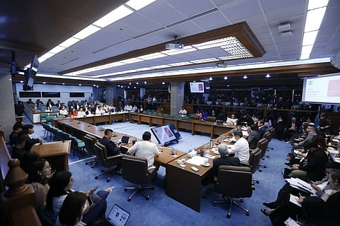 SEN. ERWIN TULFO CHAIRS BLUE RIBBON HEARING

LOOK: Sen. Erwin Tulfo chaired the New Majority bloc's Blue Ribbon Committee hearing on Monday, 8 June 2026, in Pasay City. The hearing focused on the investigation into alleged anomalies involving flood control funds.

Former bodyguards of former Rep. Zaldy Co, collectively referred to as the "18 Marines," were invited to participate in the inquiry. However, they remained at the office of Sen. Robin Padilla, where they held a press briefing with members of the media.

Atty. Levi Baligod, on the other hand, speaks on behalf of the 18 marines inside Senator Robinhood Padilla’s office.| Aram Lascano
