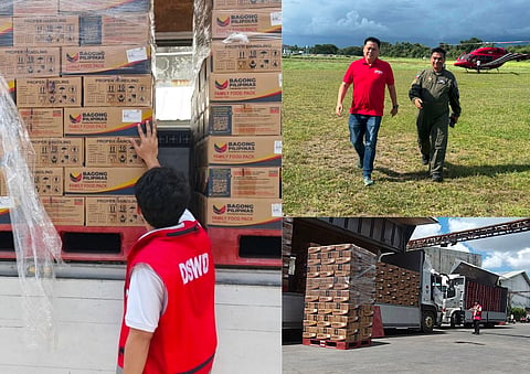 The Department of Social Welfare and Development (DSWD) reported on Monday, June 8, that it will distribute 10,000 boxes of family food packs (FFPs) through wing vans bound for the Mindanao Disaster Resource Center (MDRC) to augment the available relief supplies in the region. Following the earthquake, DSWD Secretary Rex Gatchalian arrived in General Santos City on Monday afternoon to assess the situation and order immediate assistance to the affected families.  (PHOTO from DSWD)