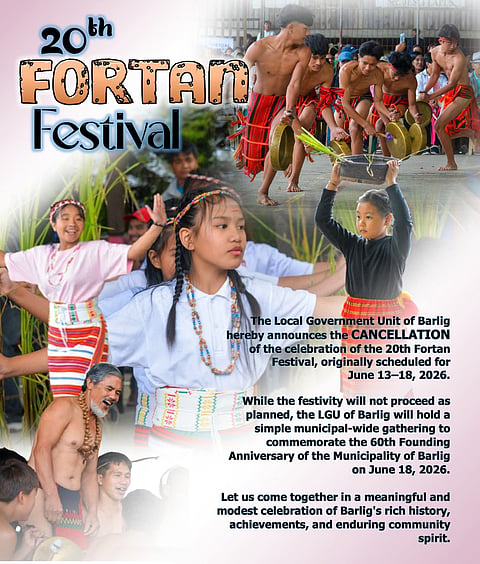 Mountain Province town cancels festival amid spending curbs
