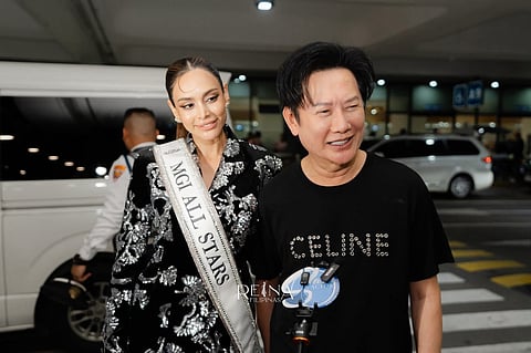 Miss Gtand All Stars Vanessa Pulgarin and Papa Nawat arrives in PH