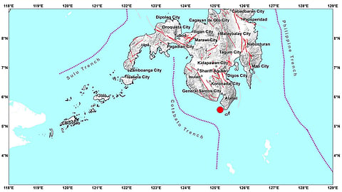 Magnitude 5.7 earthquake jolts Sarangani  