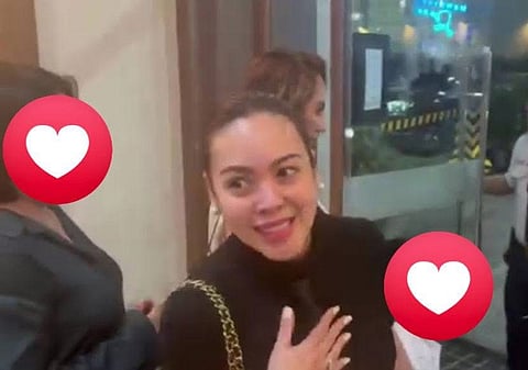 Claudine Barretto at the wake of  Clert Baterbonia