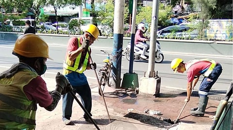 Weekend road repairs underway