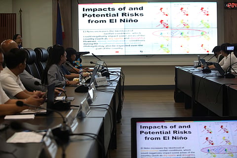 (June 15 2026) PAGASA officials hold a press conference in line with the observance of Typhoon and Flood Awareness Week (TFAW), held at the Amihan Conference Room of the PAGASA Science Garden Compound in Quezon City on Monday, June 15, 2026, as they give developments of the El Nino phenomenon which started last month and will persist until  2027. Photo/Analy Labor