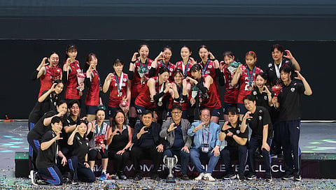 SOUTH Korea targets Asian Games glory after ruling the 2026 AVC Women’s Volleyball Cup. 
