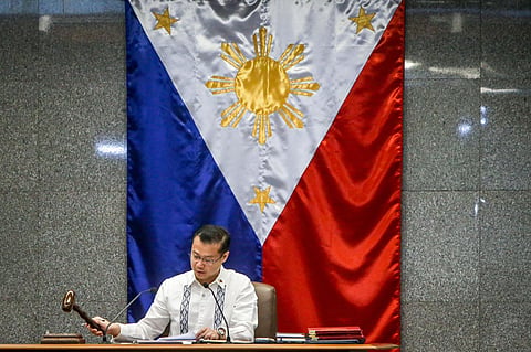 Newly-elected Senate President Sherwin "Win" Gatchalian