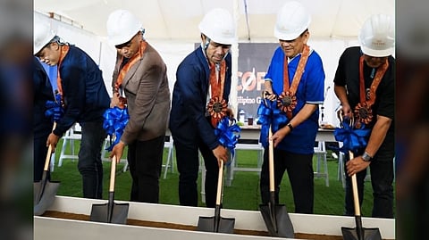 FORMER senator Manny Pacquiao (center) joins project stakeholders and local officials during the groundbreaking ceremony for MP Coffee Corp.'s flagship branch at CDM on 31 May 2026.