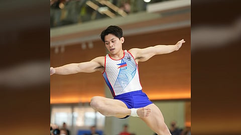 PARIS Olympics double gold medalist Carlos Yulo and younger brother Karl Eldrew target the men’s floor exercise gold medal in the 13th Senior Artistic Gymnastics Asian Championships in Zunyi, China.