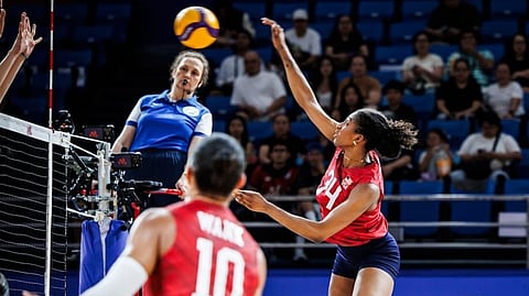 STEPHANIE Samedy unleashes 11 of her 12 points on kills to carry USA to a straight-sets win over reigning champion Italy in Week 2 of the Women’s VNL.