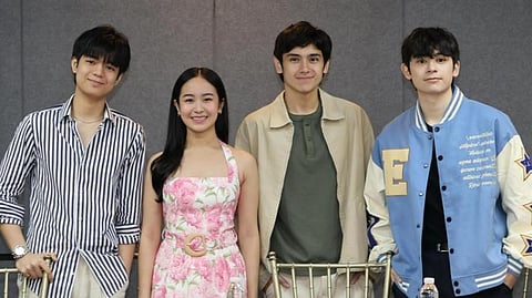 Caprice Cayetano with her costars in Youre My Favorite Song