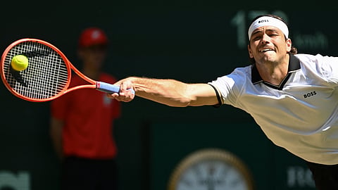 TAYLOR Fritz displays his brilliance to post a 6-7 (4/7), 6-4, 7-5 victory over Alexander Zverev and advance to the final of the ATP tournament in Halle.