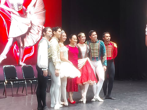 Ballet Manila Artistic Director and CEO Lisa Macuja Elizalde - center - with 'Paquita' cast