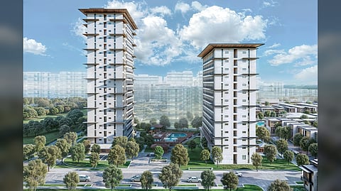 GARDEN and Outdoor Lounge (left), and Sevina Park, where the Una Apartment is located.