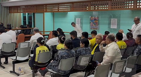 The supposed cohorts of former congressman Zaldy Co appeared at the Sandiganbayan Sixth Division for a trial into the malversation charge linked to the P289.5-million flood control project in Najuan, Oriental Mindoro.