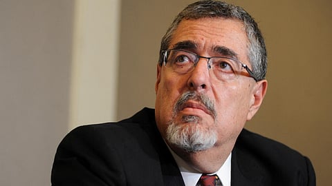 GUATEMALAN President Bernardo Arevalo