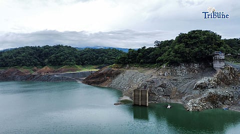 (June 24 2026) Situation of water level at Angat Dam in Barangay San Lorenzo, Norzagaray, Bulacan on Wednesday, June 24, 2026. The water level at Angat Dam, Metro Manila’s primary water source, continues to decline due to insufficient rainfall. During a press conference on Monday, Philippine Atmospheric, Geophysical and Astronomical Services Administration officials said that although another low-pressure area is currently being monitored, its trajectory is likely to recurve due to the effects of El Niño. PAGASA also revealed that the receding water level at Angat Dam would require approximately 1,229 millimeters of rainfall to recover. Photo/Analy Labor
