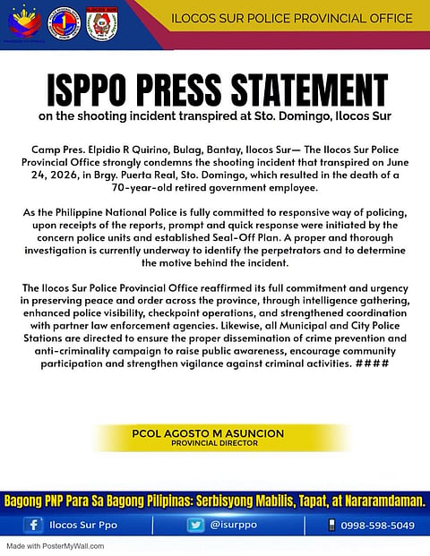 ISPPO condemns Sto. Domingo slay as shootings rise