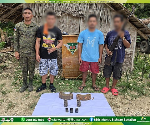Three CTG members surrender, turns over guns, ammo in Masbate