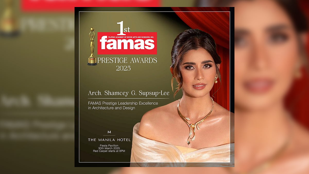 Arch. Shamcey Supsup-Lee Receives FAMAS Prestige Leadership Excellence ...
