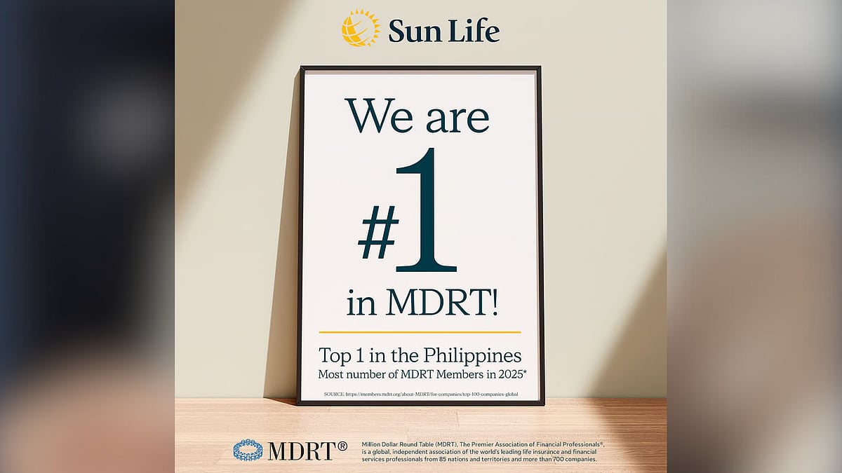 Sun Life maintains MDRT leadership in Phl, breaks into global top 50