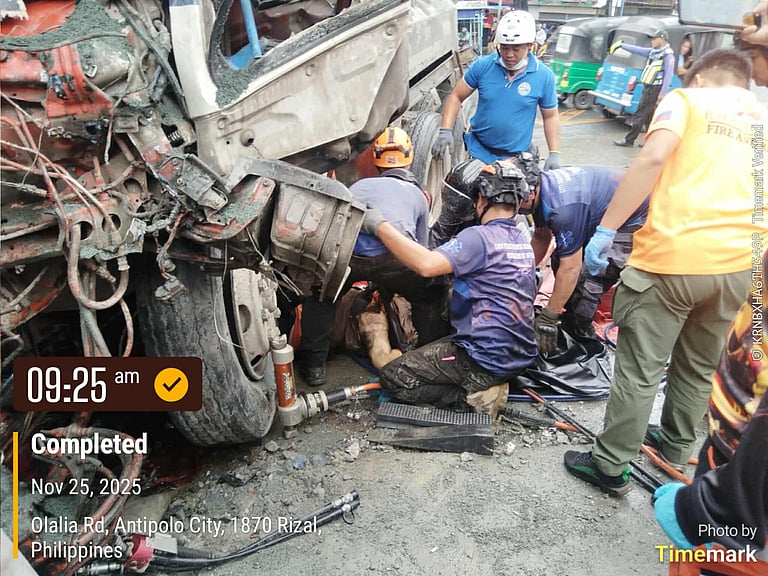 3 dead, 4 hurt as dump truck plows through vehicles on Sumulong Highway