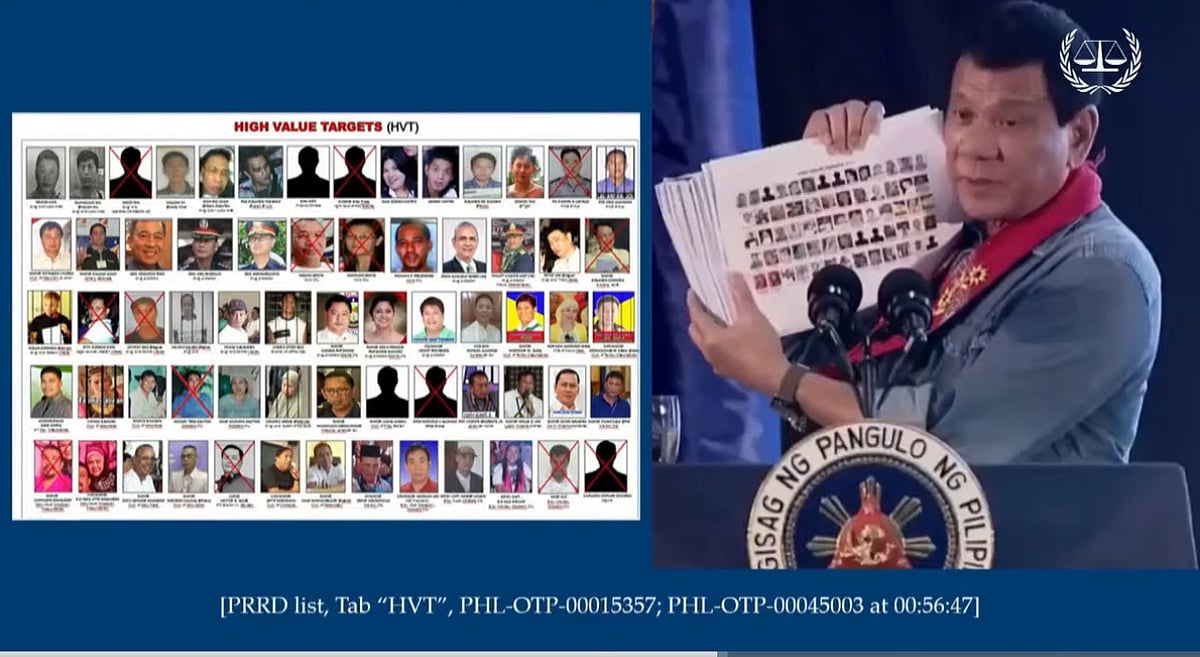 ICC presents Duterte's 'high-value targets' on Day 2 of pre-trial hearing