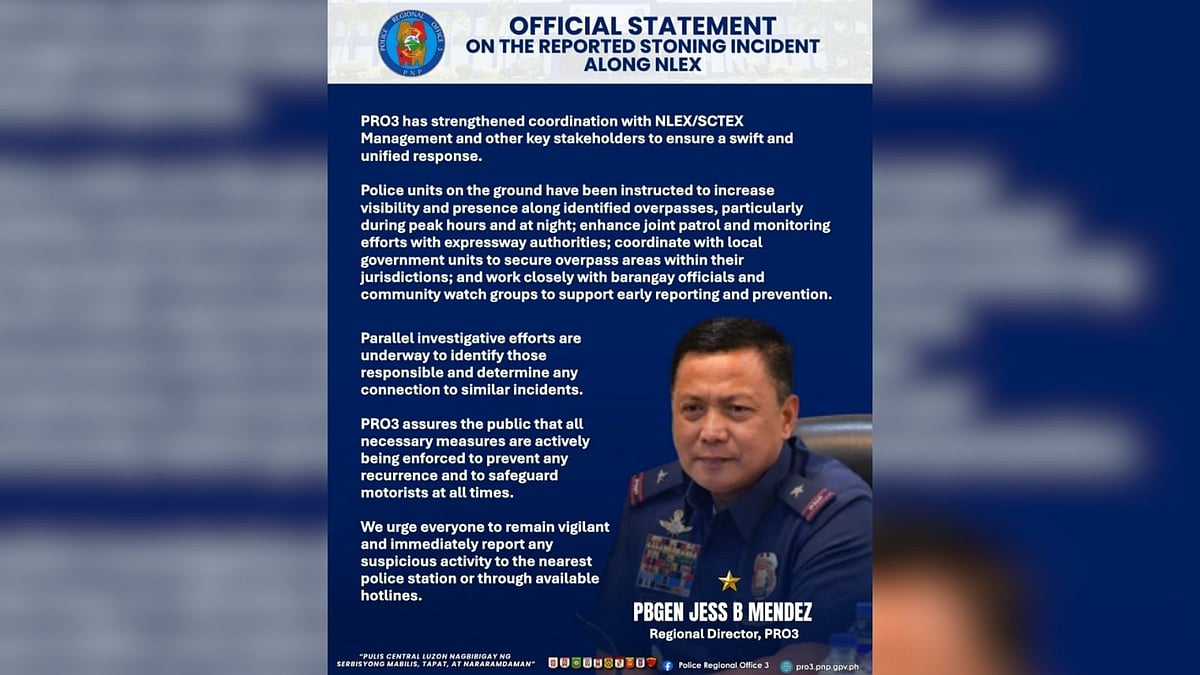Probe launched, security tightened over NLEX stoning Incidents