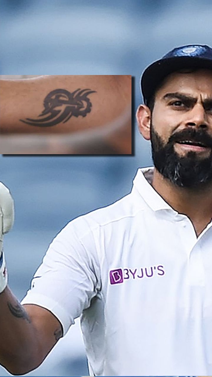 All 11 Virat Kohli's tattoos and their meanings, image size:720x1280