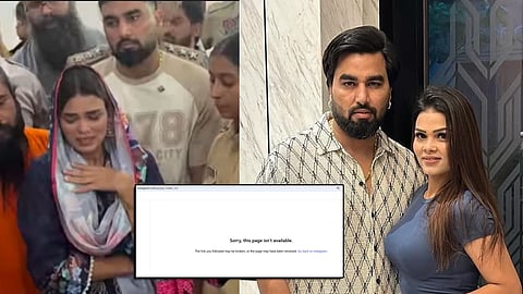 Payal Malik Insta account deleted