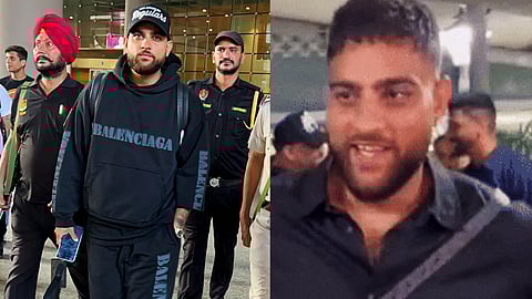 Karan Aujla at Mumbai Airport