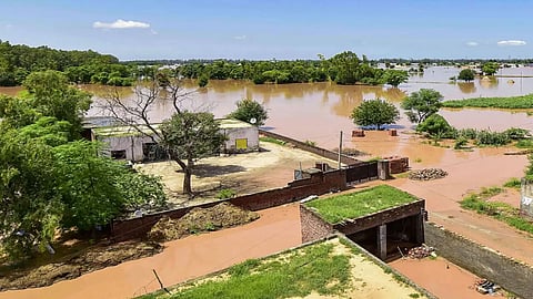 Swollen Punjab rivers