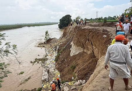 Punjab reels under devastating floods with villages submerged, crops damaged, and thousands evacuated to relief camps.