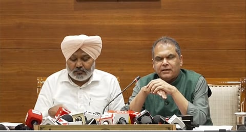 Harpal Cheema during press conference 