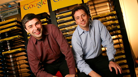 The founders of Google, Larry Page and Sergey Brin