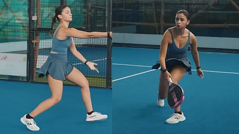 Alia Bhatt playing Pickleball 
