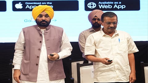 Punjab CM Mann and Arvind Kejriwal