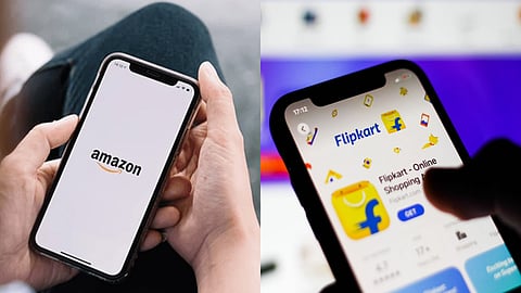 Amazon and Flipkart in iPhones Representative Image