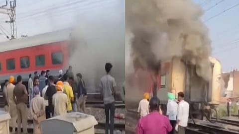 Fire Incident at Sirhind Railway Station 