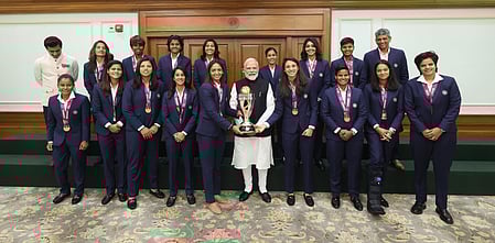 Indian women cricketers meet PM Modi with World Cup trophy