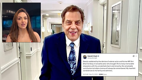 Dharmendra death rumors and Rajnath Singh post
