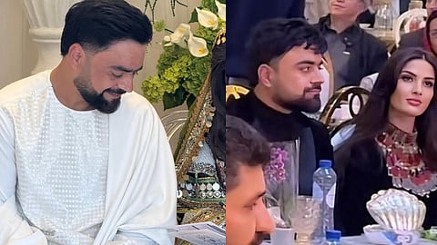 Rashid Khan with his second wife