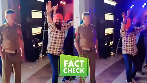 Man dancing at wedding in Punjab Police custody fact check
