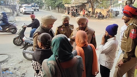 Protest near Jalandhar Bus Stand over travel agent