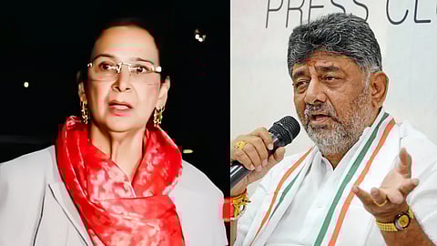 Navjot Kaur Sidhu and DK Shivkumar