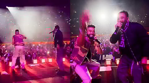 AP Dhillon and Babbu Maan at Delhi Concert